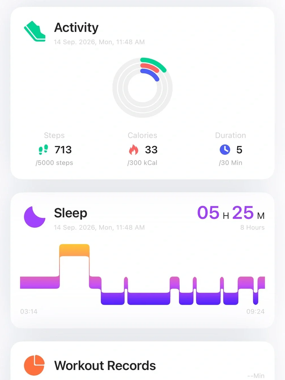 Smart Ring Fitness Tracker – Sleep & Activity Monitor with Charging Case - Gold